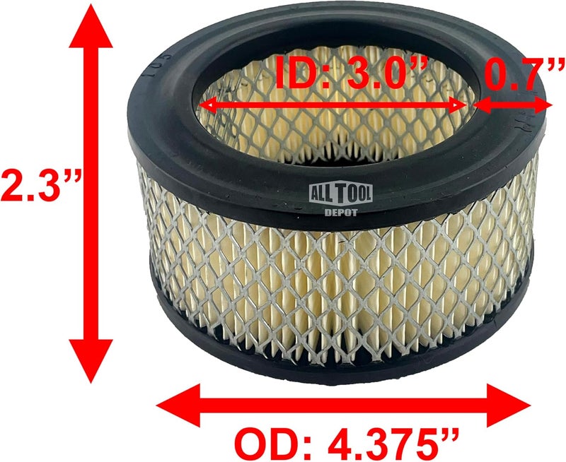ALL Tool Depot Air Compressor Air Intake Filter Elements #14 A424 Compatible for Ingersoll Rand 32170979, SS5, 2340, 2475 (2 Pack) - Image 2